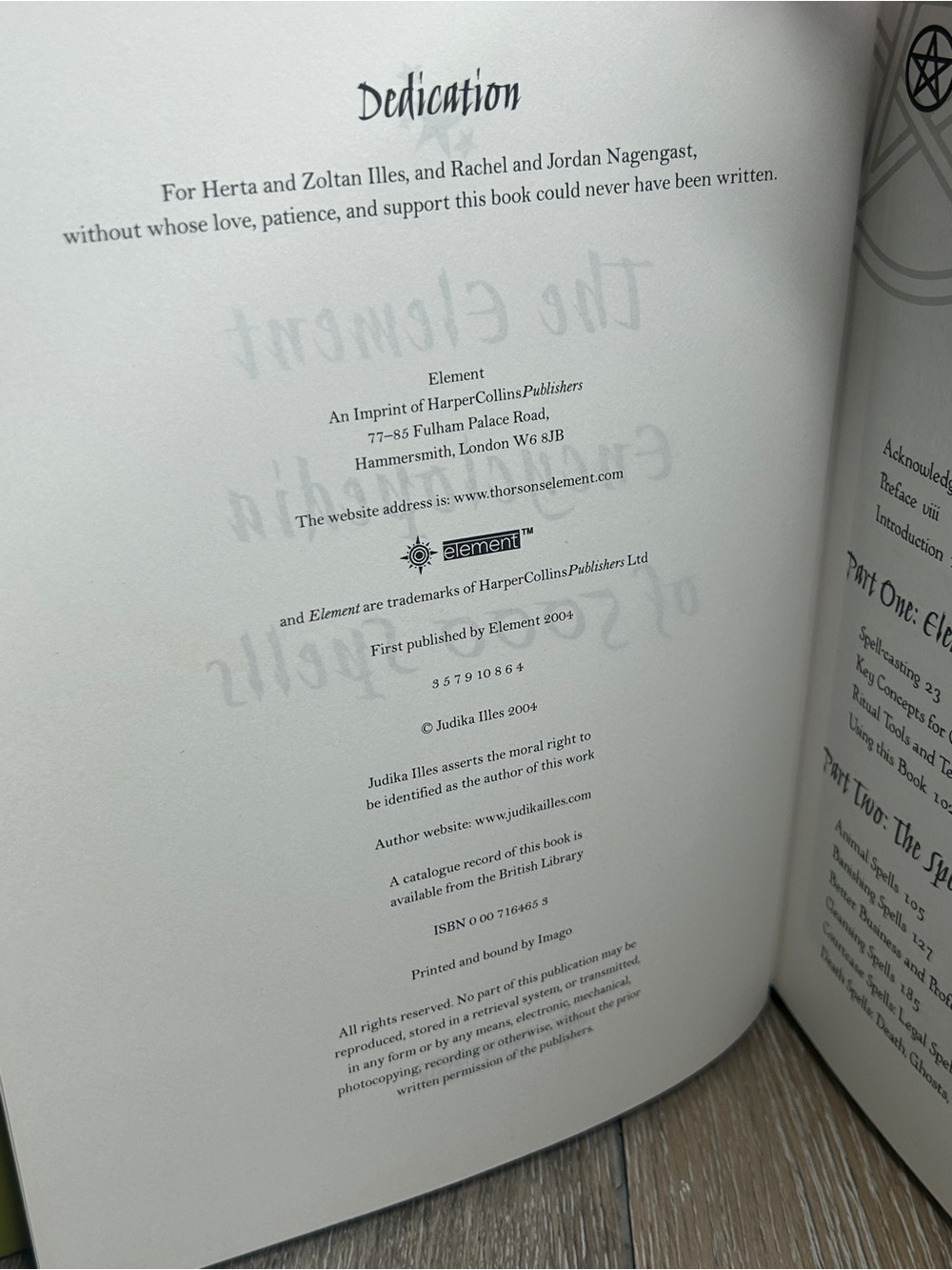 Element Encyclopedia of 5000 Spells Judika Illes Hardcover Book Wicca Magic - Picture 2 of 5